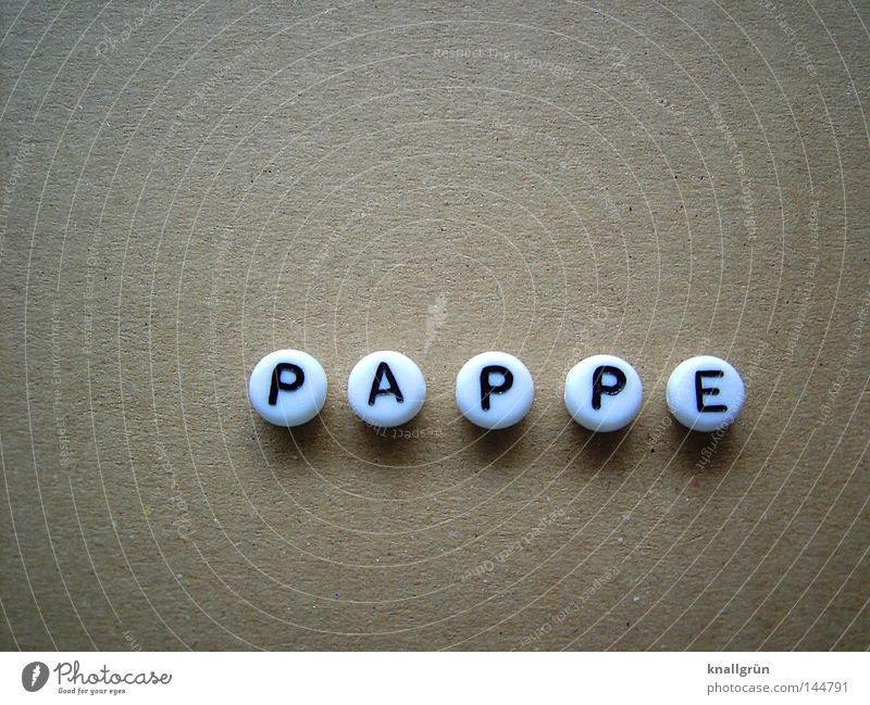 paperboard Letters (alphabet) Word White Black Brown Round Material Cardboard Obscure Characters Pearl letter