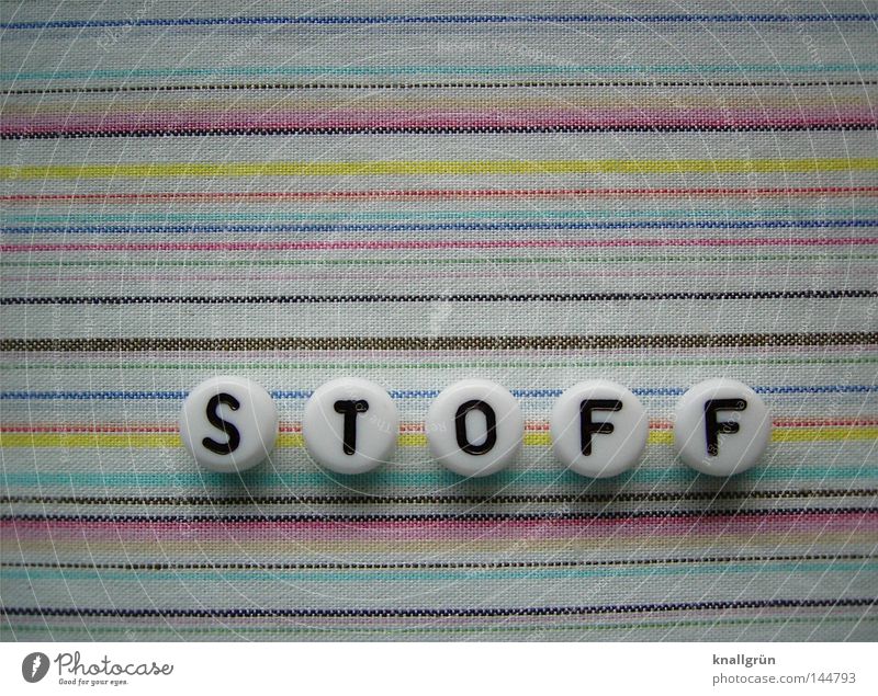 substance Letters (alphabet) Word White Round Striped Multicoloured Pink Yellow Blue Brown Material Cloth Obscure Characters Pearl letter