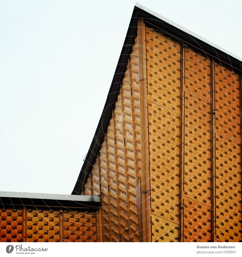 Harmony I Berlin Philharmonic Culture Iconic Design Art Concert House (Residential Structure) Building Facade Wall (building) Tin Yellow Concert Hall