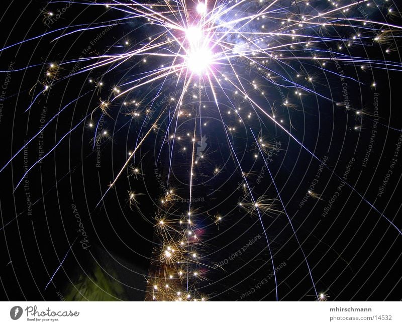 fireworks #2 New Year's Eve Long exposure Red Radiation Light Firecracker Reaction