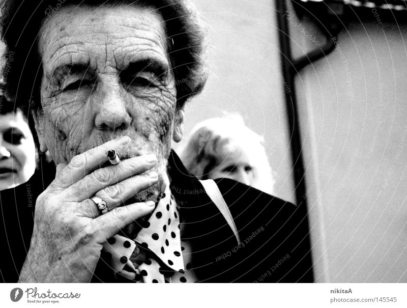 smoke. Grandmother Black & white photo Smoke Sadness Old Search ecstatic Woman Gloomy