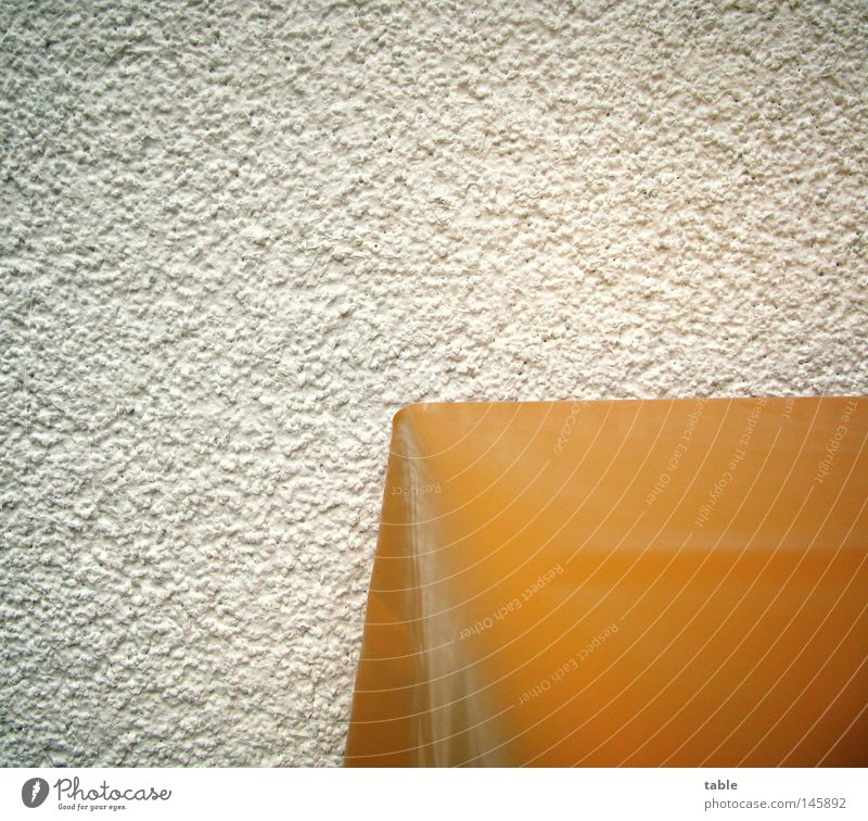 table Table Balcony Wall (building) Facade White Clean Joy Furniture Macro (Extreme close-up) Close-up Orange New Tablecloth