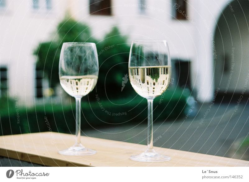 Twisted snoozeln Wine glass Balcony Interior courtyard Go crazy Glass Still Life Convex Alcoholic drinks Summer