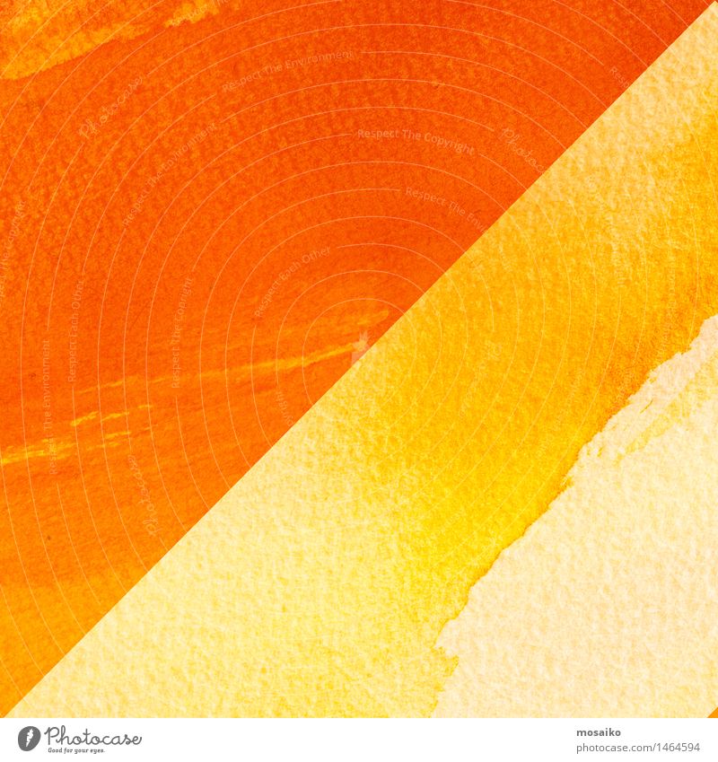 yellow and orange watercolors on textured paper background Lifestyle Design Education Painting and drawing (object) Communicate Painting (action, work) Yellow