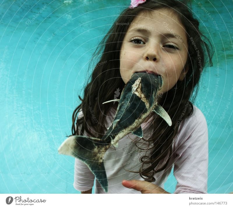 chrrrrrp. Swimming pool Pirate Summer Water Awakened Fish Mouth Sinti Girl