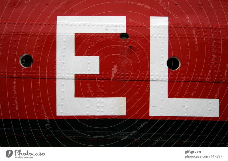 E L Red Black White Watercraft Inscription Typography Letters (alphabet) Capital letter Cargo Industry Navigation Characters Point shipload Logistics letters