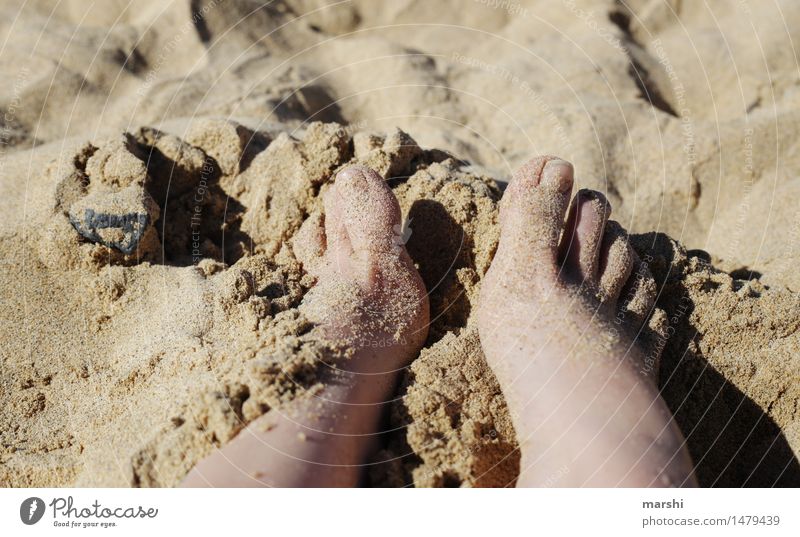 barefoot Human being Feminine Legs Feet 1 Nature Emotions Moody Joy Contentment Beach Sand Vacation & Travel Vacation photo Toes To enjoy Relaxation Ocean
