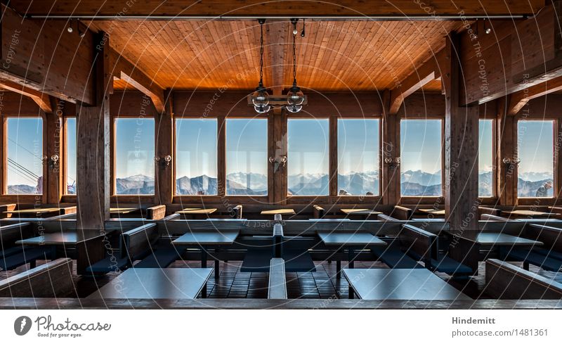 Ghostly - direction southwest Tourism Snow Winter vacation House (Residential Structure) Interior design Furniture Table Restaurant Sky Cloudless sky Rock Alps