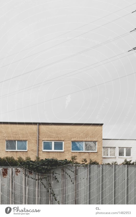 industrial estate Industry Sky Bad weather House (Residential Structure) Building Architecture Wall (barrier) Wall (building) Window Gloomy Brown Gray