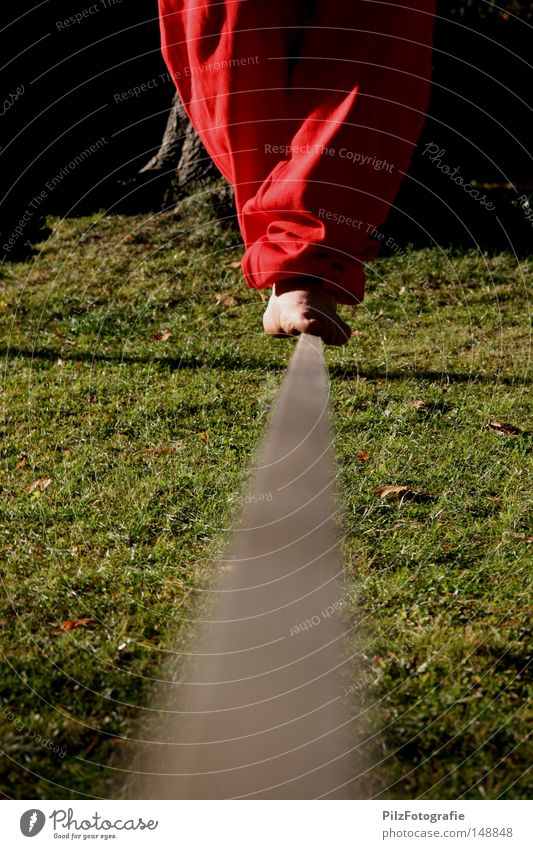 RopeDance Contentment Balance String Red Pants Feet Black Tree Meadow Blur Progress Middle Barefoot Shadow Trust Concentrate Thought Playing Extreme sports