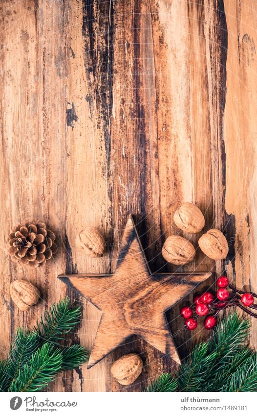Christmas Background Calm Winter Flat (apartment) Decoration Table Feasts & Celebrations Christmas & Advent Wood Sign Star (Symbol) Living or residing Old