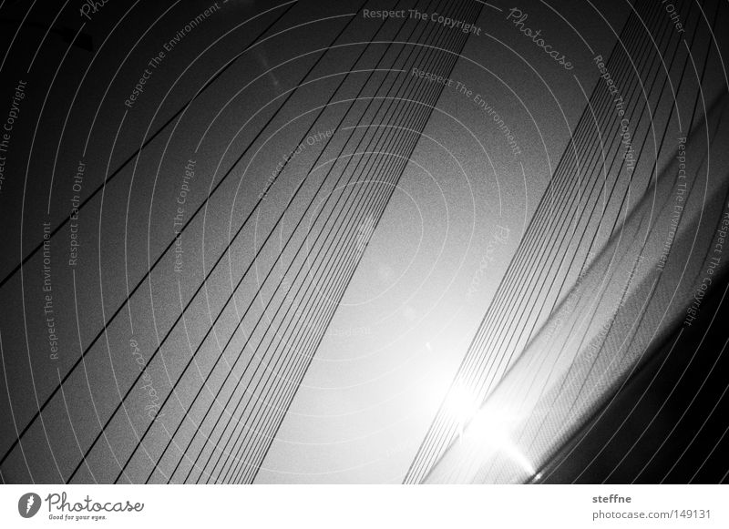 the greatest photo of all time Sun Bridge Line Black White Aspire Motor vehicle Parallel Black & white photo Abstract Structures and shapes Deserted Sunlight