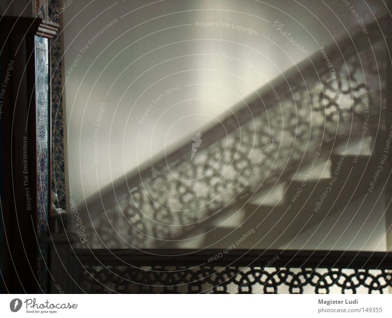 shadow on the wall Stairs Shadow Hint Visual spectacle Mosque Mysterious Temple House of worship milky