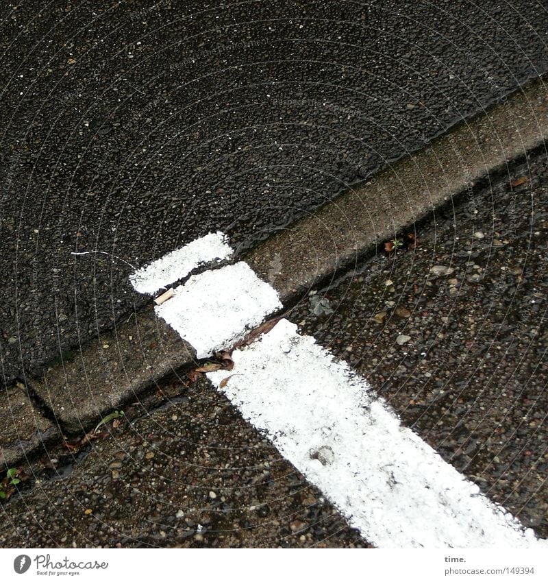extra portion Traffic infrastructure Street Stone White Asphalt Corner Curbside Exceed Parallel Diagonal Colour photo Subdued colour Exterior shot Deserted Day