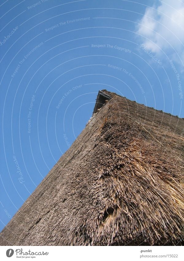 thatched roof Roof Gable Straw Architecture Blue sky
