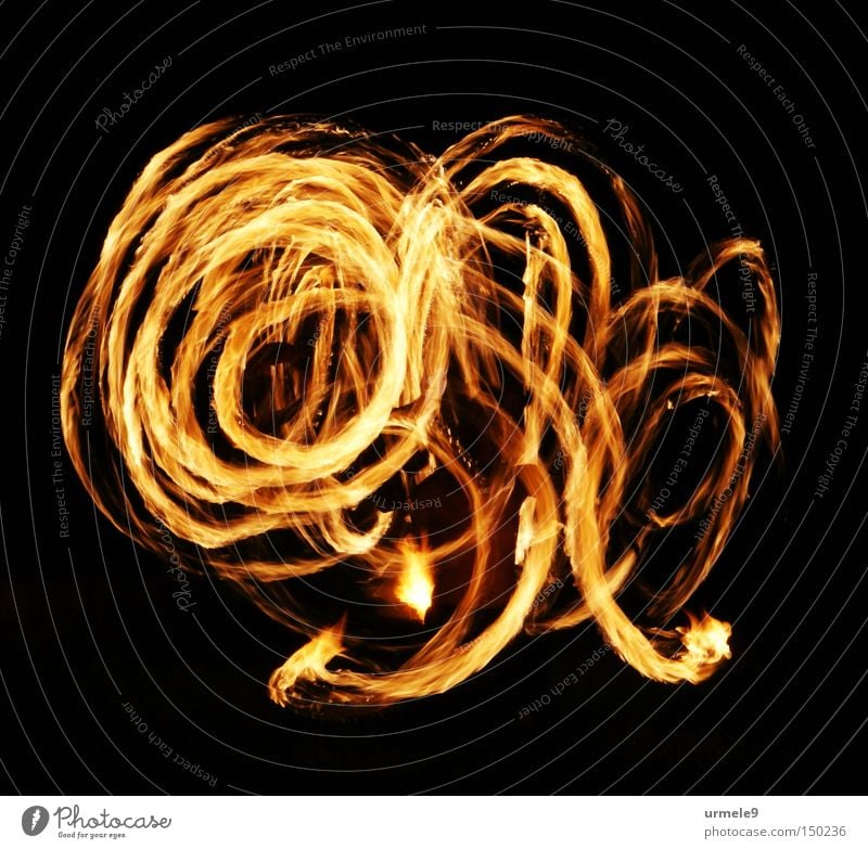 Savitri - fiery movement Tracks Spiral Night Red Long exposure Exterior shot Blaze Flame Dance Movement Part