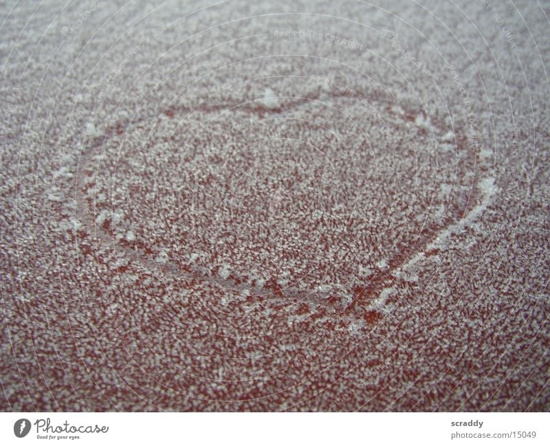 frosty heart Red Winter Cold Symbols and metaphors Obscure Heart Frost Orange Love Structures and shapes