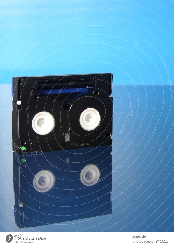 Mini DV Video Video cassette Reflection Entertainment Blue Tape cassette