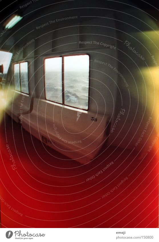 ferry Lomography Ferry Light Watercraft Ocean Window Fisheye Exposure Analog Logistics Navigation Colour Multicoloured flash Video camera