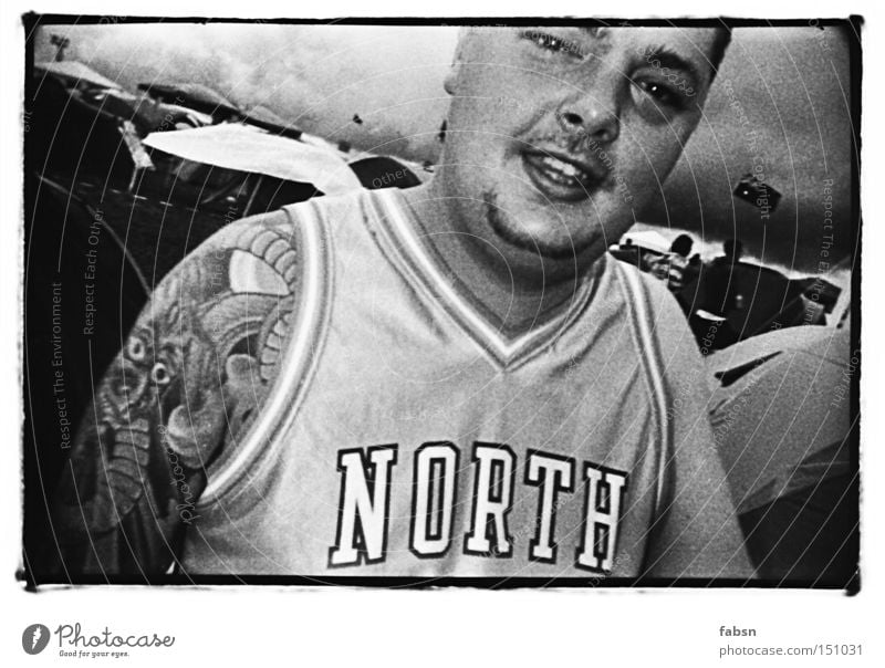 KILLER QUEEN Black & white photo Man Adults Storm T-shirt Tattoo Anger White Stress Aggravation Criminal Superior Redneck B/W