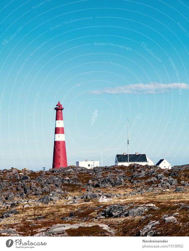 Slettnes fyr Vacation & Travel Tourism Far-off places Ocean Nature Landscape Summer Beautiful weather House (Residential Structure) Tower Lighthouse