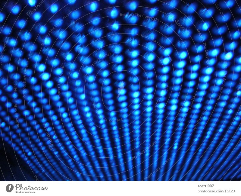 Blue dotted Grating Stage Barrier Light Things