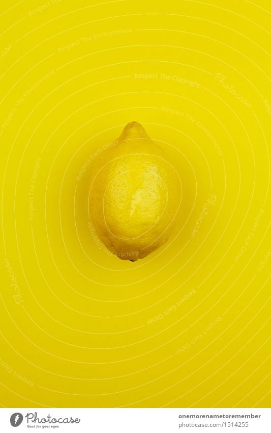 Jammy lemon on bright yellow Art Work of art Esthetic Lemon Lemon yellow Lemon juice Lemon tree Lemon peel Citron ice cream Yellow Crazy Sour Funny Eye-catcher