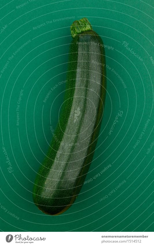 Jammy courgette on dark green Art Work of art Esthetic Zucchini Delicious Vegetable Healthy Healthy Eating Organic produce Food Harvest Appetite Design
