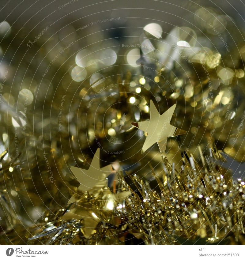 Asterisk II Glittering Christmas & Advent Decoration Glimmer Feasts & Celebrations Star of Bethlehem Macro (Extreme close-up) Close-up Gold Silver Lamp