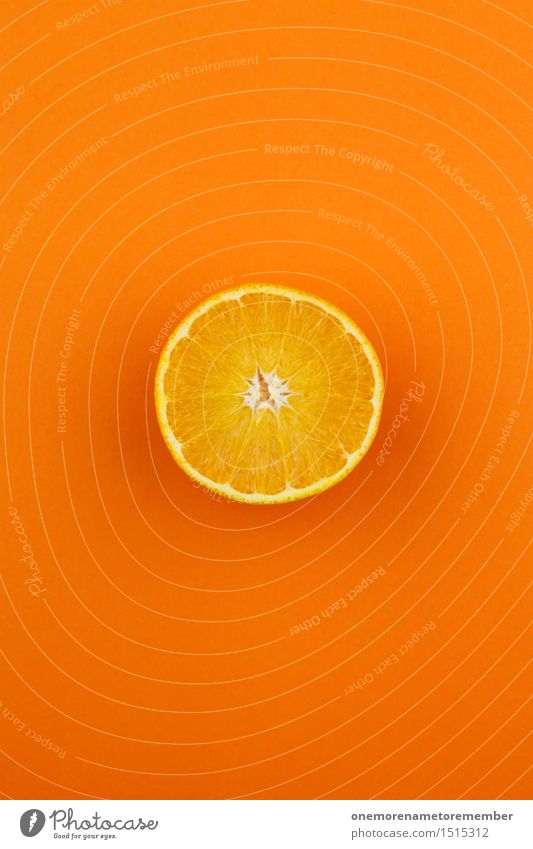 Jammy orange half on orange Art Work of art Esthetic Vitamin-rich Vitamin C Orange Orange juice Orange slice Delicious Healthy Eating Organic produce
