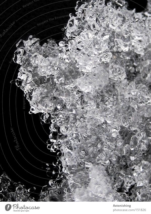 Ice Mountain White Snow Winter Water Frozen Black Contrast Gray Cold Wet Crystal structure