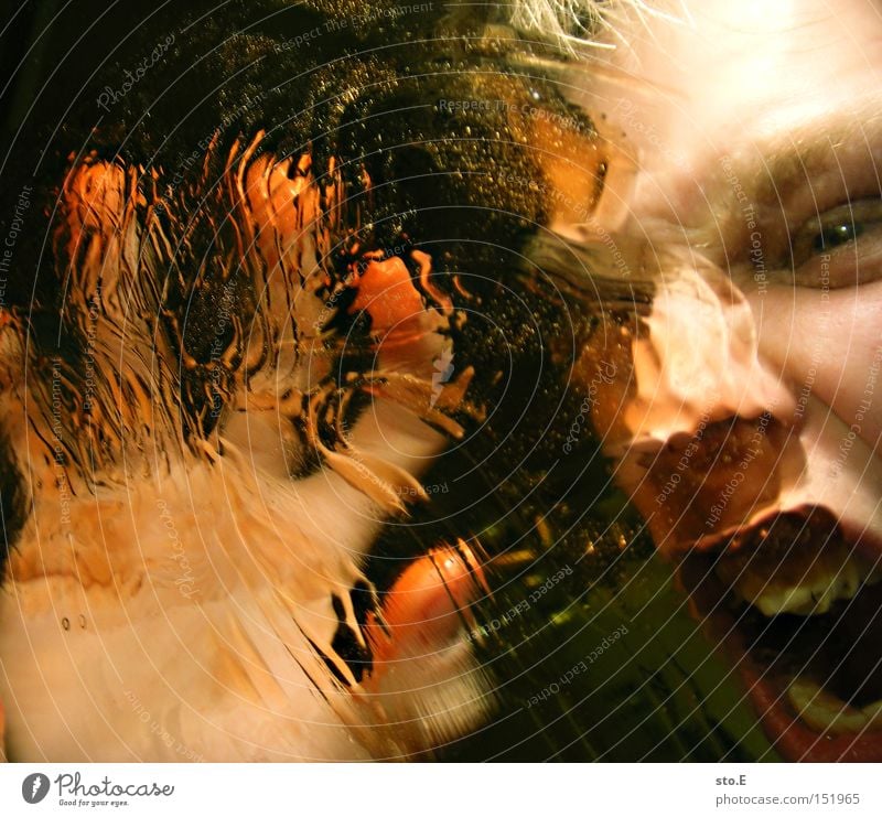 being just a little strange pt.6 Human being Portrait photograph Face Scream Blur Reflection Mirror Distorted Mouth Emotions Fear Joy Abstract Panic Anger