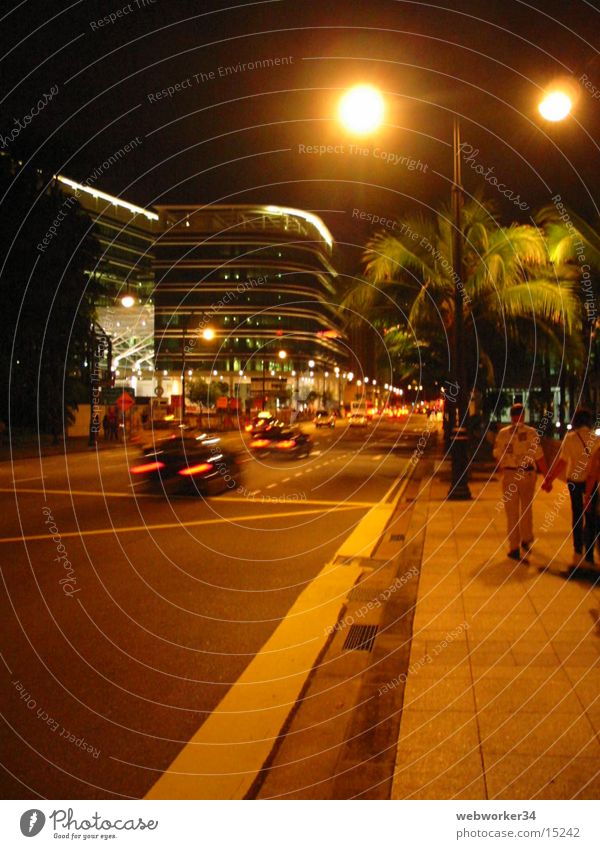Singapore's shopping street at night Pedestrian precinct Night Transport Success orchard road