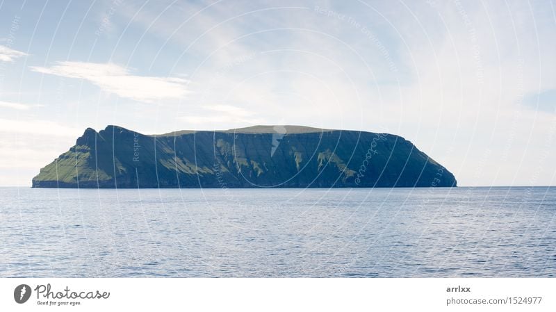 Stora Dimun island on the Faroe Islands Vacation & Travel Ocean Environment Nature Landscape Rock Stone Blue Emotions intense Dramatic mood positive stunning