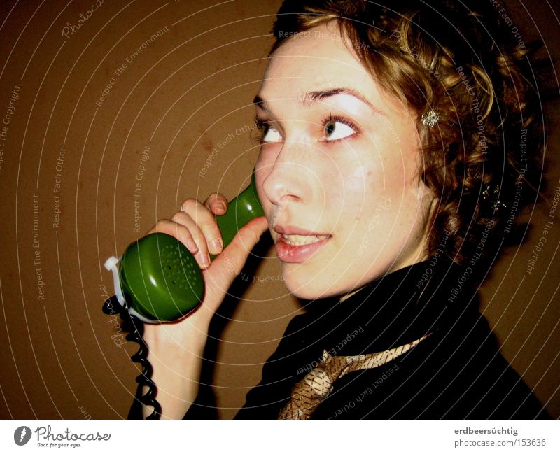 "...connect...!" Services To talk Telephone Woman Adults Old Communicate To call someone (telephone) Nostalgia Receiver Portrait photograph