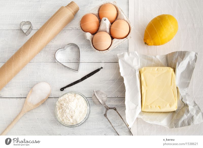 baking day Food Dairy Products Fruit Dough Baked goods Nutrition Wooden spoon Happiness Fresh Yellow Silver White Happy Leisure and hobbies Inspiration Cooking