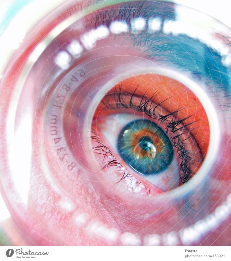 eye Eyes Looking CD Reflection Vista Pupil Eyelash Blue Concentrate