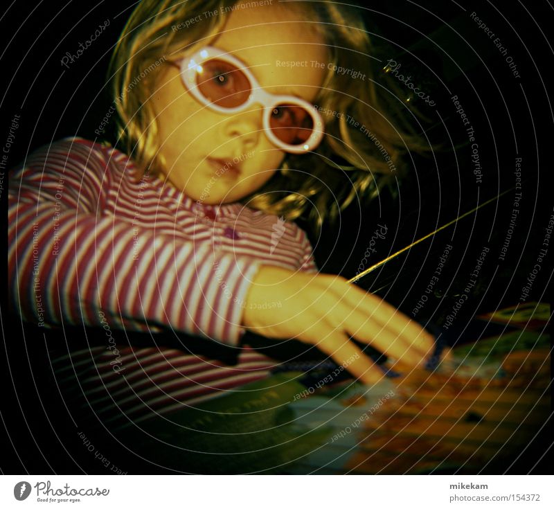 Moody Jigsaw Eyeglasses Holga Stripe Blonde Sunglasses Child little girl