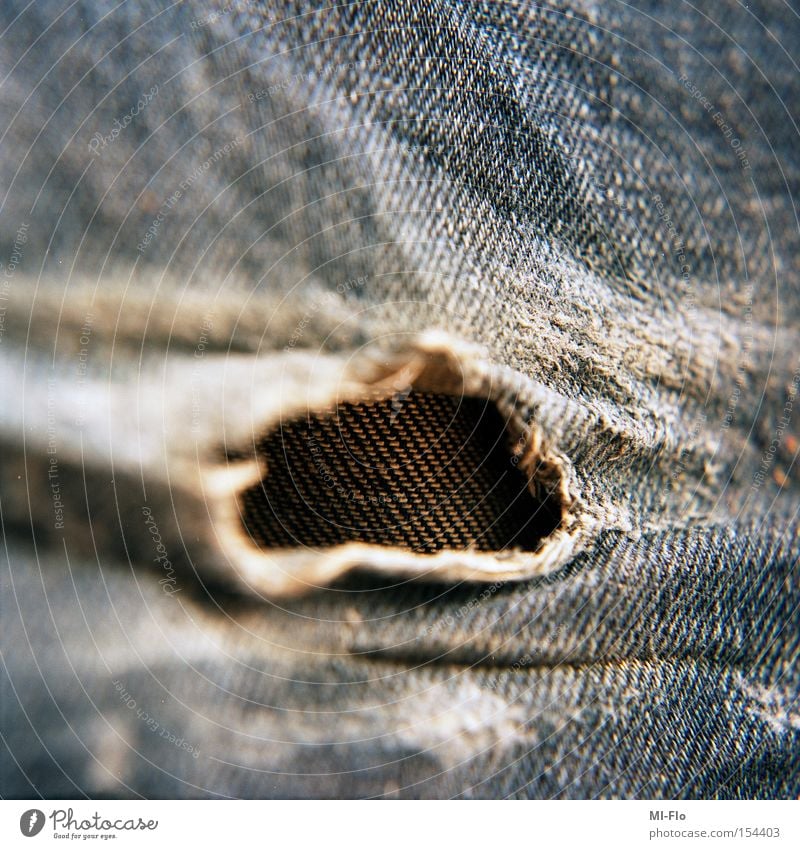 short legs Hollow Jeans Denim Medium format Slide Old Scrap Rock'n'Roll Macro (Extreme close-up) Close-up