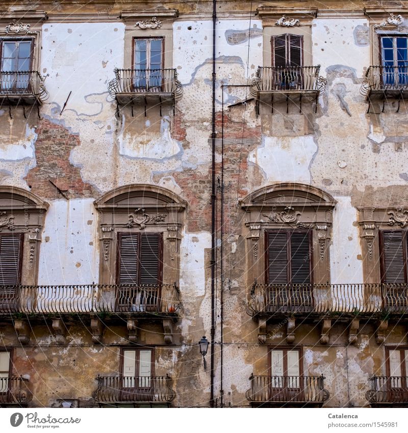The pomp of bygone times, neglected building Lifestyle Tourism Sightseeing City trip House (Residential Structure) Garden Family & Relations "Palermo Sicily"