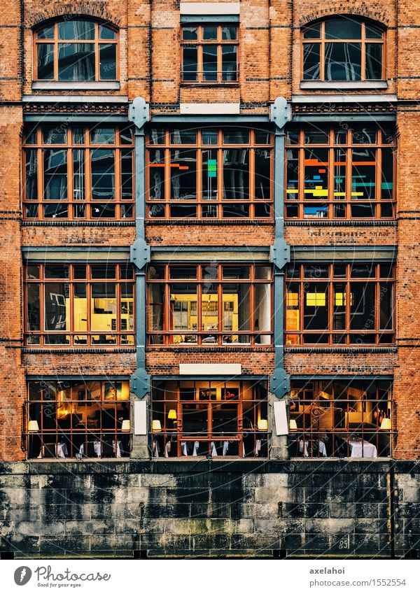 Tetris House Speicherstadt Hamburg Art Town Port City Old town Industrial plant Manmade structures Building Architecture Wall (barrier) Wall (building)
