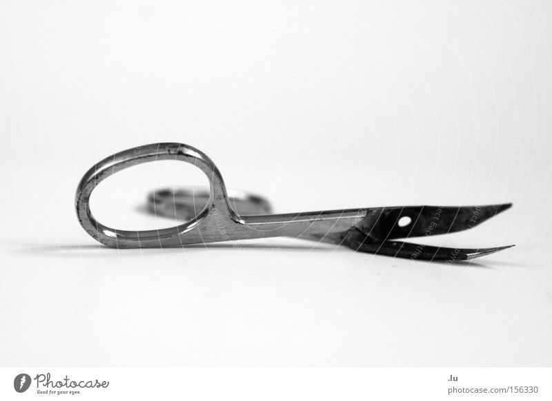 silhouette Silhouette Nail scissors Broken Divide Part Connect Symbiosis Scissors Isolated Image Transience Obscure Tilt