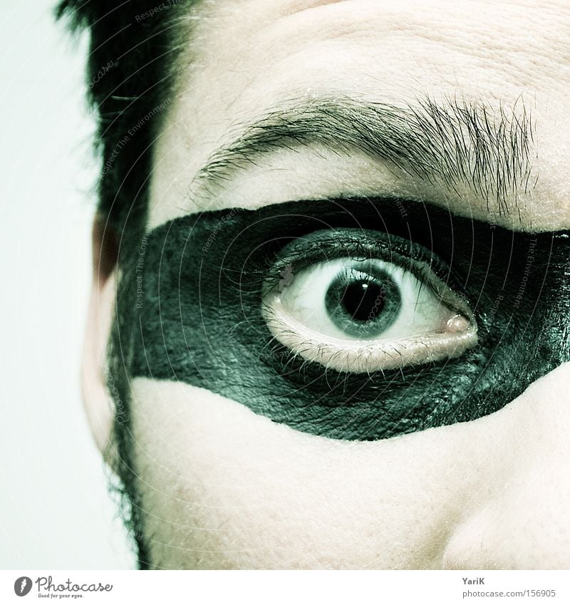 eye-catcher Hero Mask Eyes Face Man Eyelash Eyebrow Hair and hairstyles Pupil Thief Camouflage Eyeglasses Iris Looking superhero
