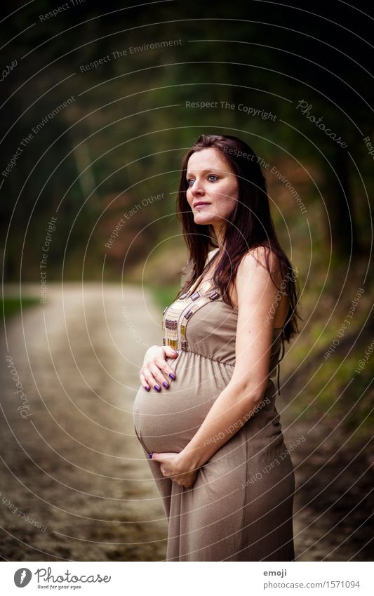 pregnant Feminine Young woman Youth (Young adults) Adults Stomach 1 Human being 18 - 30 years Beautiful Pregnant Future Offspring Family planning Colour photo
