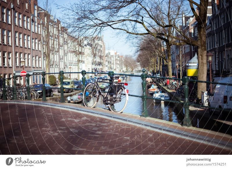 Amsterdam Vacation & Travel Tourism Trip Adventure Freedom Sightseeing City trip Summer Discover Relaxation Infinity Blue Calm Esthetic Bicycle Cycling Bridge