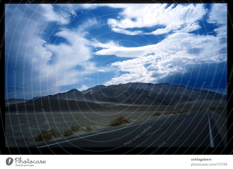 Death Valley Death valley Nationalpark Clouds Street Sky