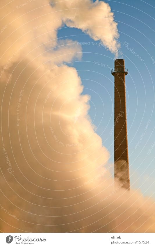 climate change Climate change Ozone layer Carbon dioxide Industry Factory Chimney Exhaust gas Air pollution Environmental pollution Ecological Winter haze dome
