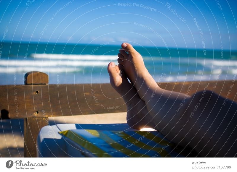 Relax Feet Ocean Resting Life Brazil Resort Hotel Recife Summer Rio de Janeiro Woman tanning