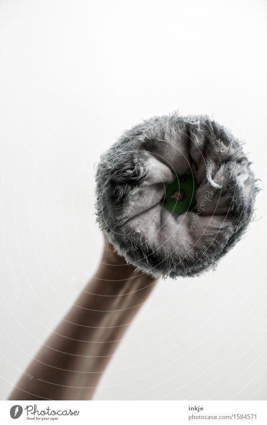 Round buffing wheel Arm Polish Cotton Feather duster Soft Things Bright background Tattered Polished Cleaning Wipe Colour photo Interior shot Studio shot