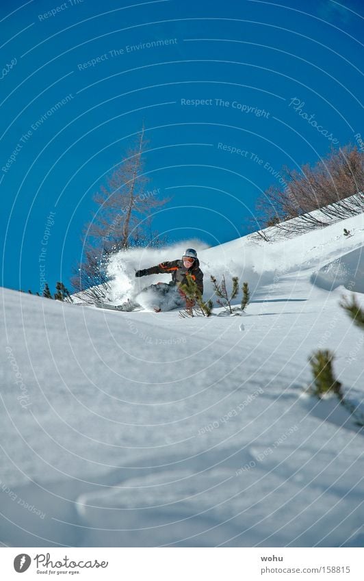 Steve Podborski Snow Skiing Skis Winter sports Deep snow Mountain Austria Powder snow Joy Free skiing downhill Thrill